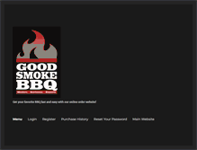 Tablet Screenshot of goodsmokebarbecue.com